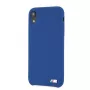 BMW Funda rígida de silicona para Apple iPhone XR, azul marino