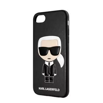 Karl Lagerfeld Funda Full Body Iconic para iPhone 7/8/SE 2020, negra