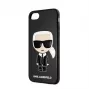 Karl Lagerfeld Funda Full Body Iconic para iPhone 7/8/SE 2020, negra
