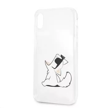 Karl Lagerfeld Funda rígida Fun Choupette No Rope para Apple iPhone XR, transparente
