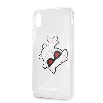 Karl Lagerfeld Funda rígida Fun Eaten para Apple iPhone XR, transparente