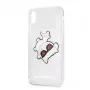 Karl Lagerfeld Funda rígida Fun Eaten para Apple iPhone XR, transparente