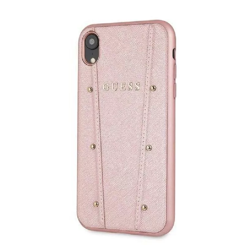 Guess Funda rígida Kaia para iPhone XR - oro rosa