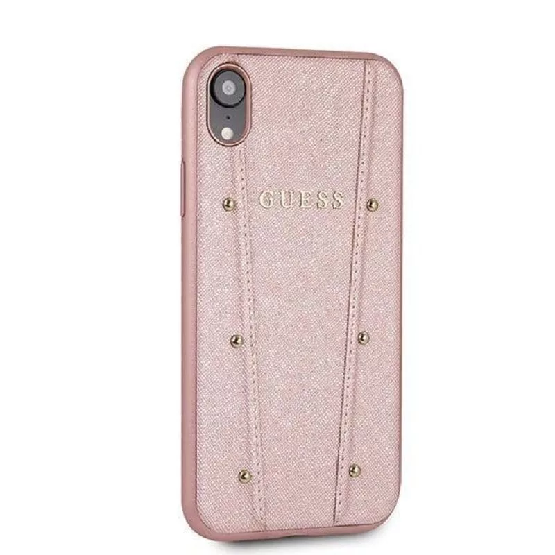 Guess Funda rígida Kaia para iPhone XR - oro rosa