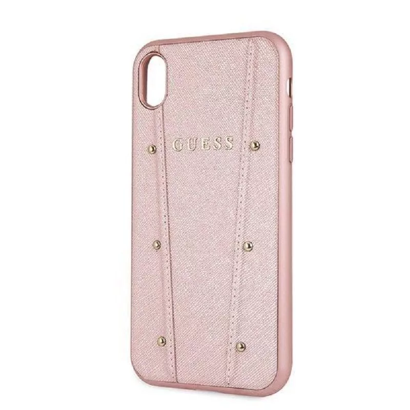 Guess Funda rígida Kaia para iPhone XR - oro rosa
