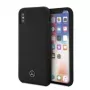 Mercedes-Benz Funda de silicona líquida para Apple iPhone XR, negra
