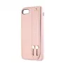 Guess Funda Saffiano Strap para iPhone 7/8/SE 2020, rosa