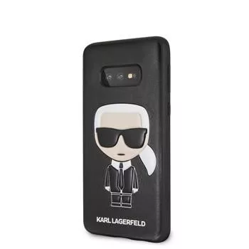 Karl Lagerfeld Funda Full Body PC/TPU Ikonik para Samsung Galaxy S10e, negra