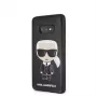 Karl Lagerfeld Funda Full Body PC/TPU Ikonik para Samsung Galaxy S10e, negra