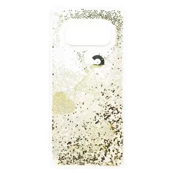 Guess Funda Glitter Hearts para Samsung Galaxy S10e, dorada