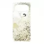 Guess Funda Glitter Hearts para Samsung Galaxy S10e, dorada