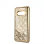 Guess Funda rígida Glitter 4G Peony para Samsung Galaxy S10e, dorada