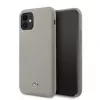 Mercedes-Benz Funda de silicona líquida para Apple iPhone 11, gris