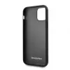 Mercedes-Benz Funda acolchada de piel genuina para Apple iPhone 11 Pro, azul