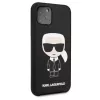 Karl Lagerfeld Funda de silicona Iconic para Apple iPhone 11 Pro, negra