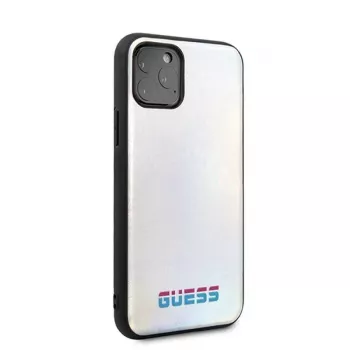 Guess Funda Iridescent para Apple iPhone 11 Pro plateada