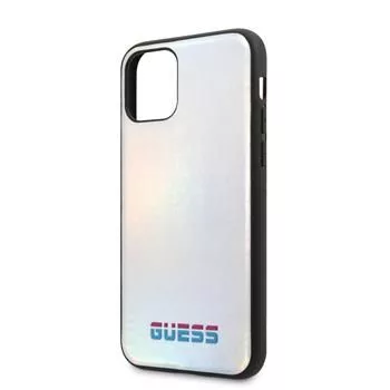 Guess Funda Iridescent para Apple iPhone 11 Pro plateada