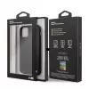 BMW Funda rígida de piel PU lisa para Apple iPhone 11 Pro negra