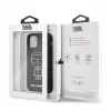 Karl Lagerfeld Apple iPhone 11 Pro funda trasera de silicona Ikonik White Outline negra