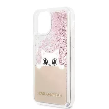 Guess Apple iPhone 11 Pro funda Glitter Peek and Boo rosa