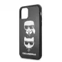 Karl Lagerfeld Apple iPhone 11 Pro funda Karl Lagerfeld and Choupette negra