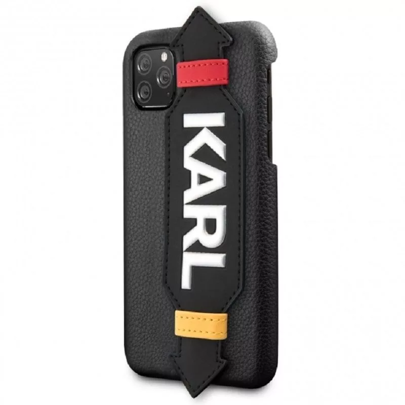 Karl Lagerfeld Funda con correa para Apple iPhone 11 negra