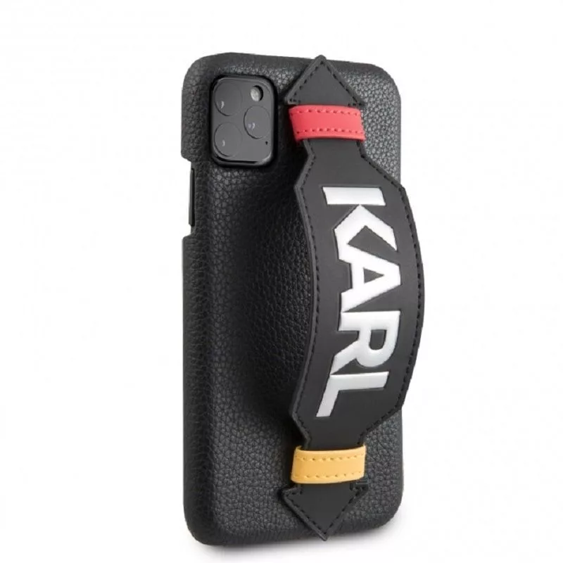 Karl Lagerfeld Funda con correa para Apple iPhone 11 negra
