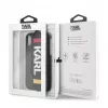 Karl Lagerfeld Funda de PU con correa para Apple iPhone X/XS negra
