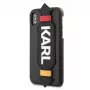 Karl Lagerfeld Funda de PU con correa para Apple iPhone X/XS negra