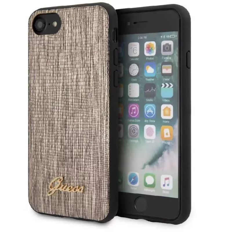 Guess Funda Lizard para Apple iPhone 7/8/SE2020 dorada