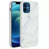 Guess Funda PC/TPU Marble para Apple iPhone 12 mini 5,4 pulgadas blanca