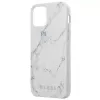 Guess Funda PC/TPU Marble para Apple iPhone 12 mini 5,4 pulgadas blanca