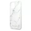 Guess Funda PC/TPU Marble para Apple iPhone 12/12 Pro blanca