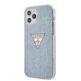 Guess Funda PC/TPU Denim Triangle para iPhone 12 Pro Max azul claro