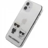 Karl Lagerfeld Funda PC/TPU Karl & Choupette para Apple iPhone 12 mini 5,4 pulgadas transparente