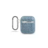 Guess Funda Denim Triangle para AirPods azul claro