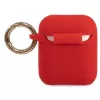 Guess Funda de silicona Glitter para AirPods Pro roja