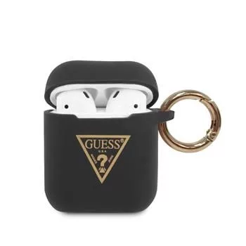 Guess Funda de silicona Triangle para AirPods Pro (1.ª y 2.ª gen.) - negra