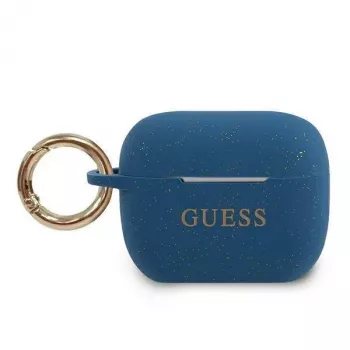 Guess Funda de silicona para AirPods Pro azul