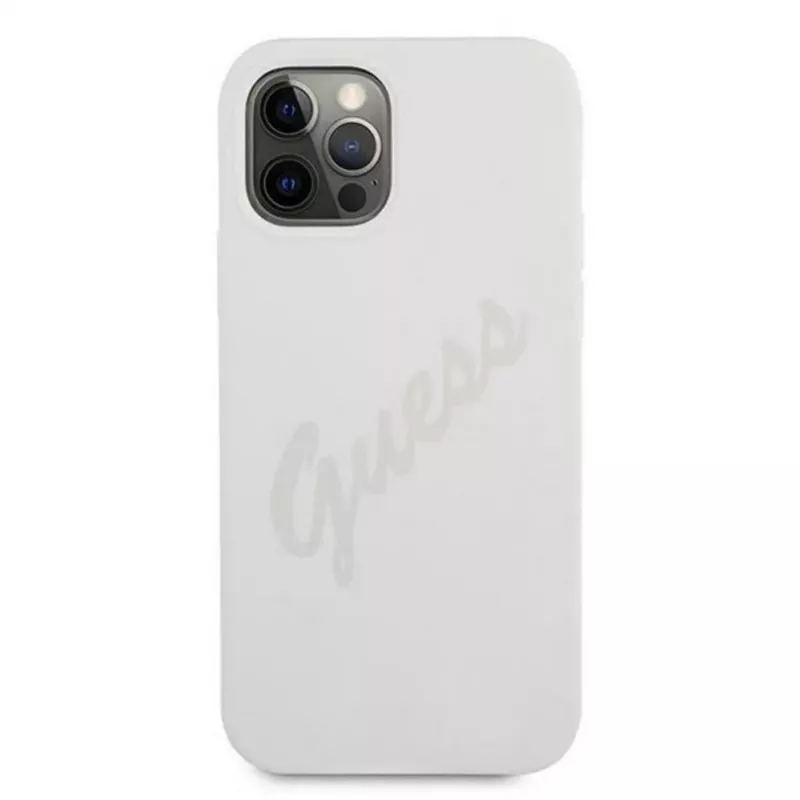 Guess Funda Vintage para Apple iPhone 12/12 Pro 6.1 crema