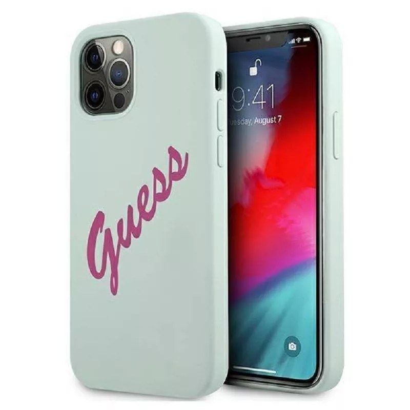 Guess Funda Fuschia para Apple iPhone 12 Pro Max 6,7 pulgadas azul