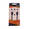 BULLET Cable USB-C a USB-C 1m, 2,4A Negro