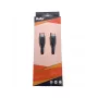 BULLET Cable USB-C a USB-C 1m, 2,4A Negro