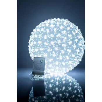 iLike Bumba ar puķēm 465 200LED D-20cm Blanco Lámpara esférica decorativa con estampado floral