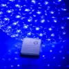 iLike Esfera de luz LED decorativa con flores 300 LEDs Azul 25 cm
