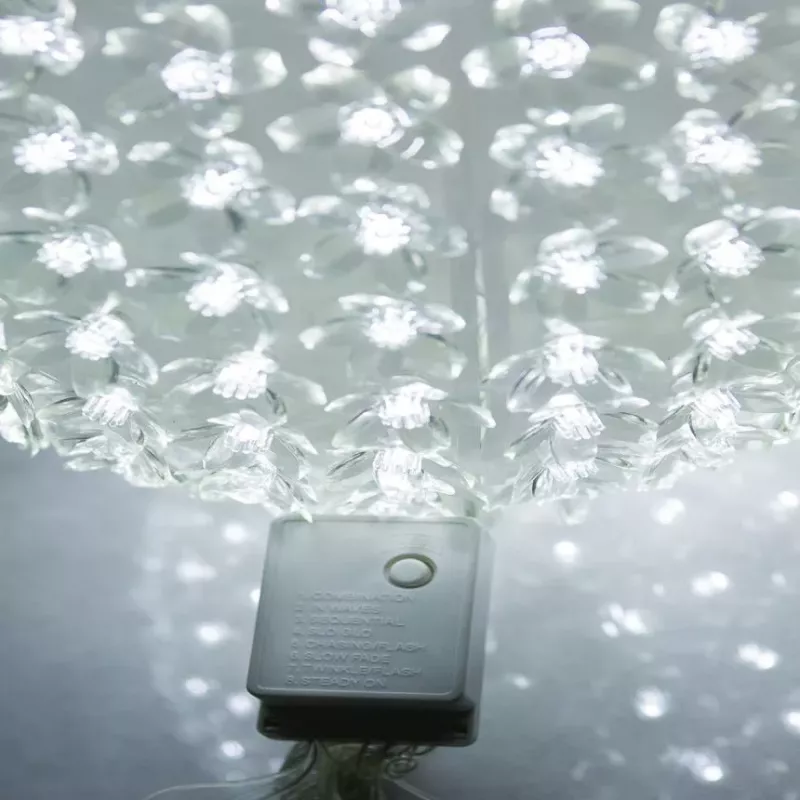 iLike Bumba ar puķēm 466 300LED D-25cm Blanco Esfera de luz LED decorativa