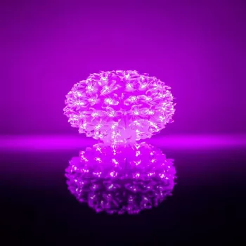 iLike Bumba ar puķēm RS-214 80LED D-13cm Purple lámpara LED decorativa