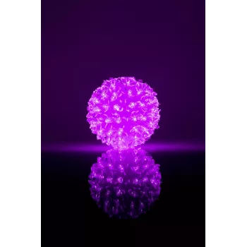 iLike Bumba ar puķēm RS-214 80LED D-13cm Purple lámpara LED decorativa