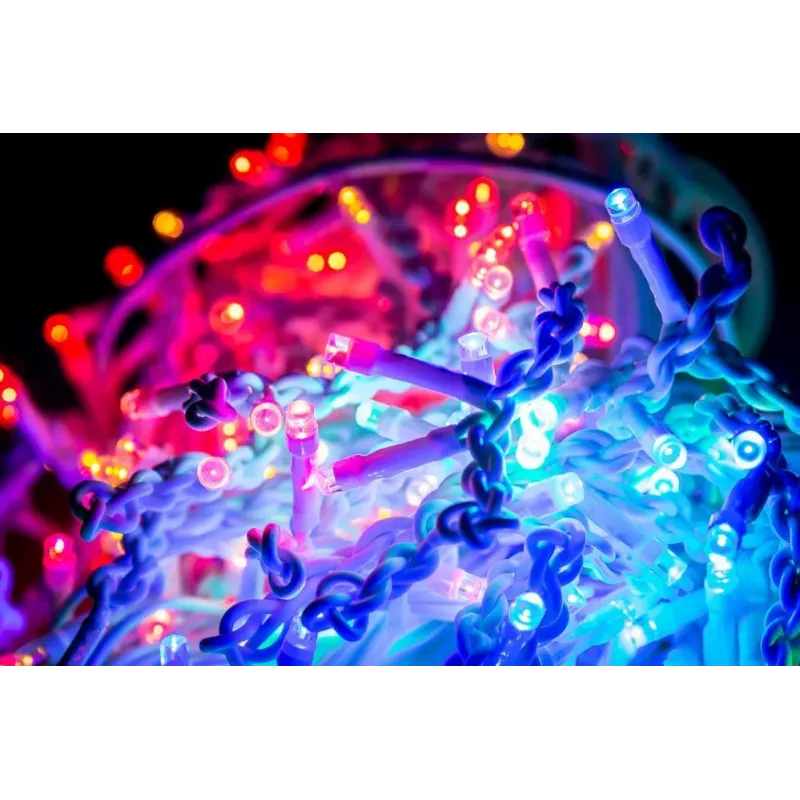Diožu Lietus RS-300 300LED 14m guirnalda luminosa LED multicolor efecto lluvia de meteoros