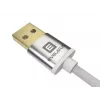 Evelatus cable de datos universal Micro USB EDC02 conectores bañados en oro por ambos lados blanco